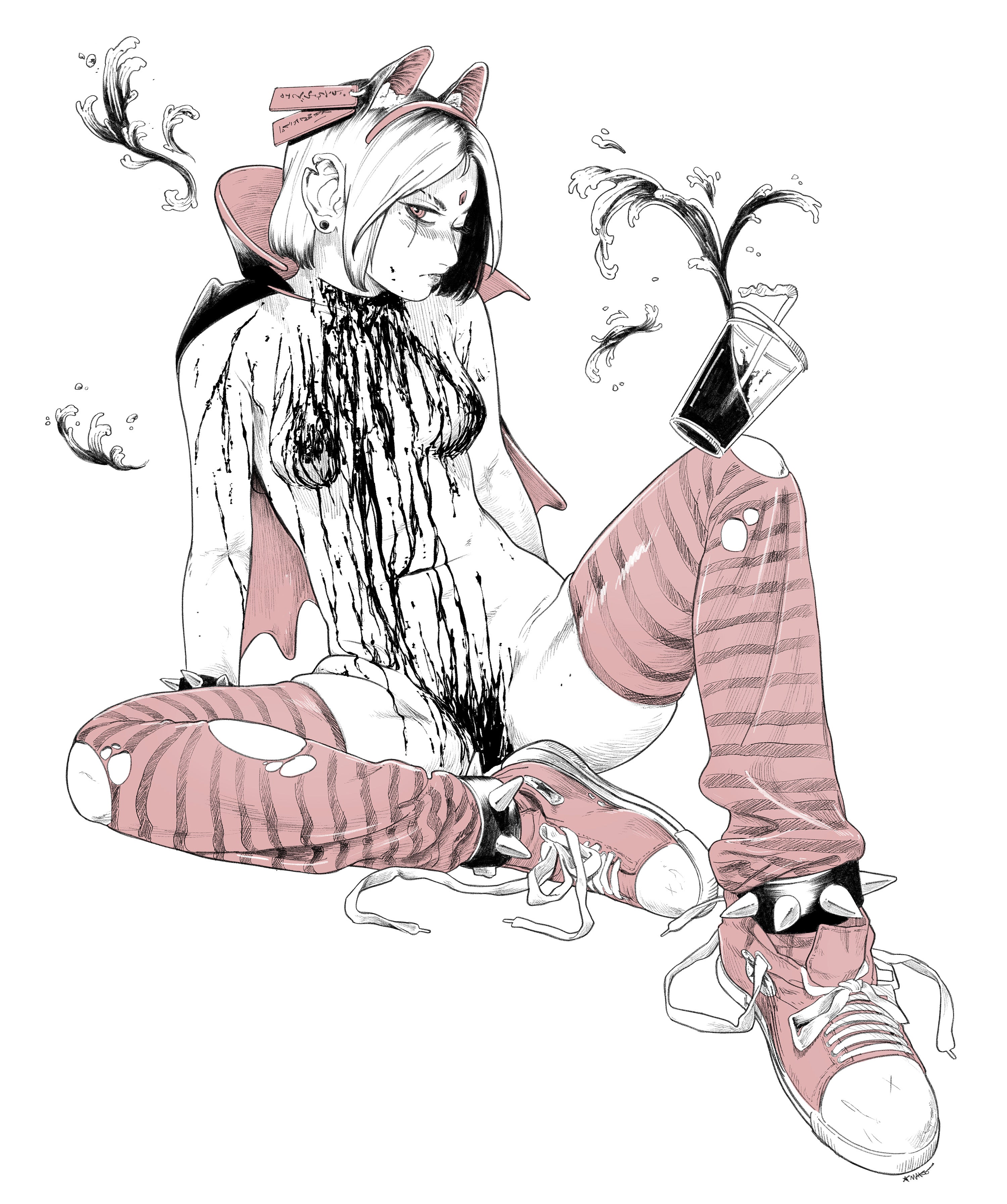 BLOOD KOMORI PRINT