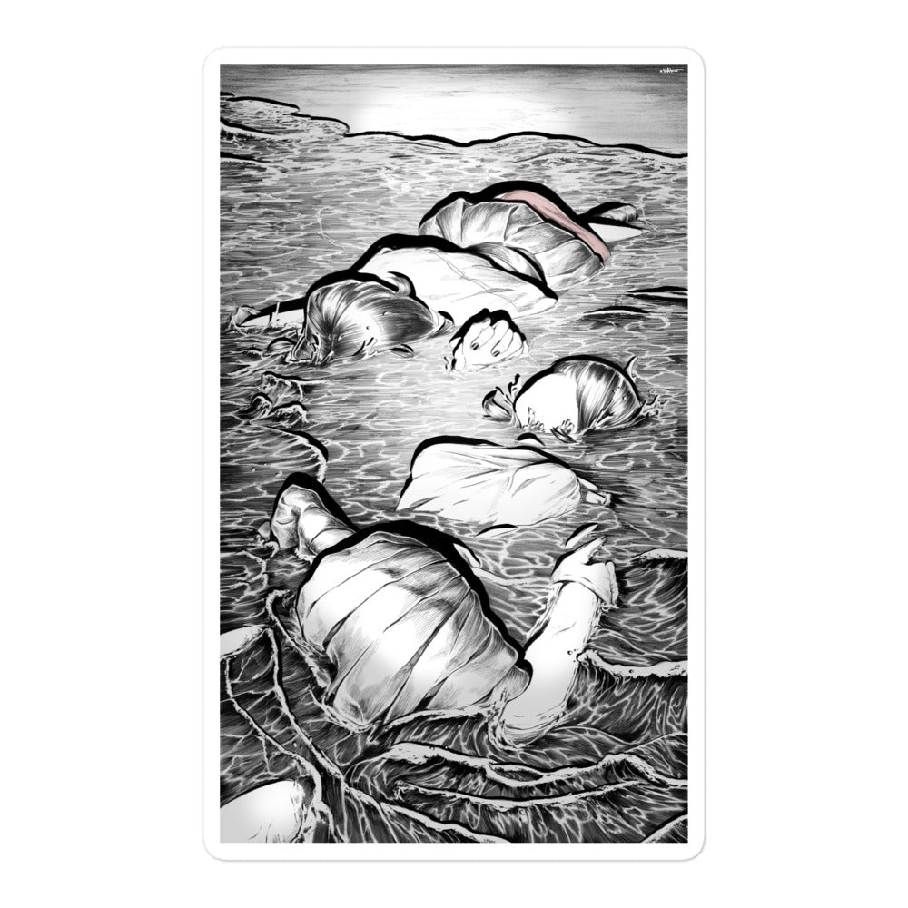 THROUGH THICK AND THIN stickers