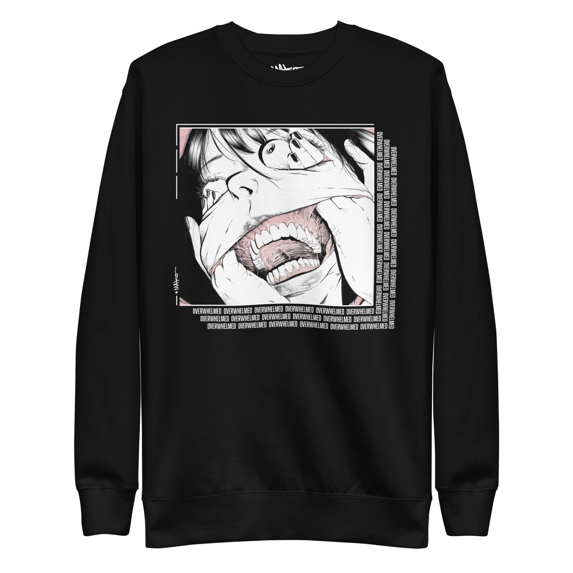 OVERWHELMED Unisex Premium Sweatshirt