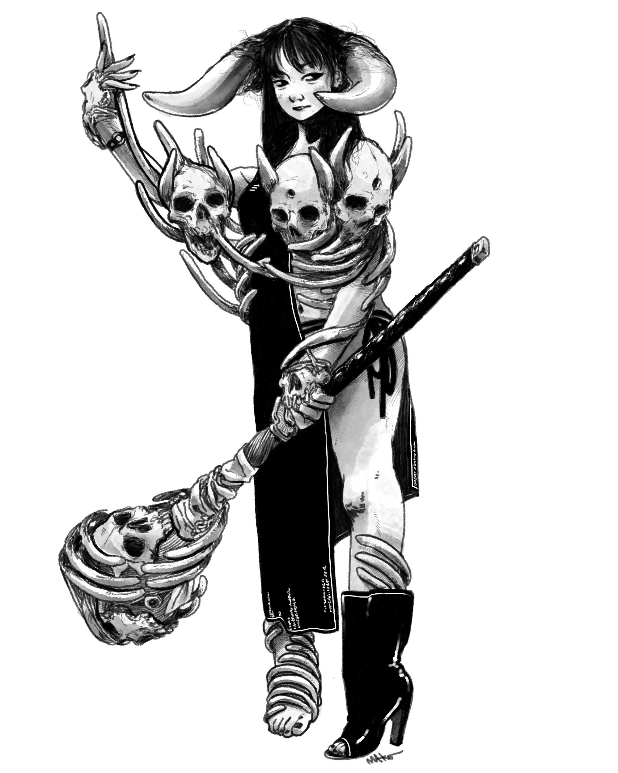 BONE QUEEN PRINT