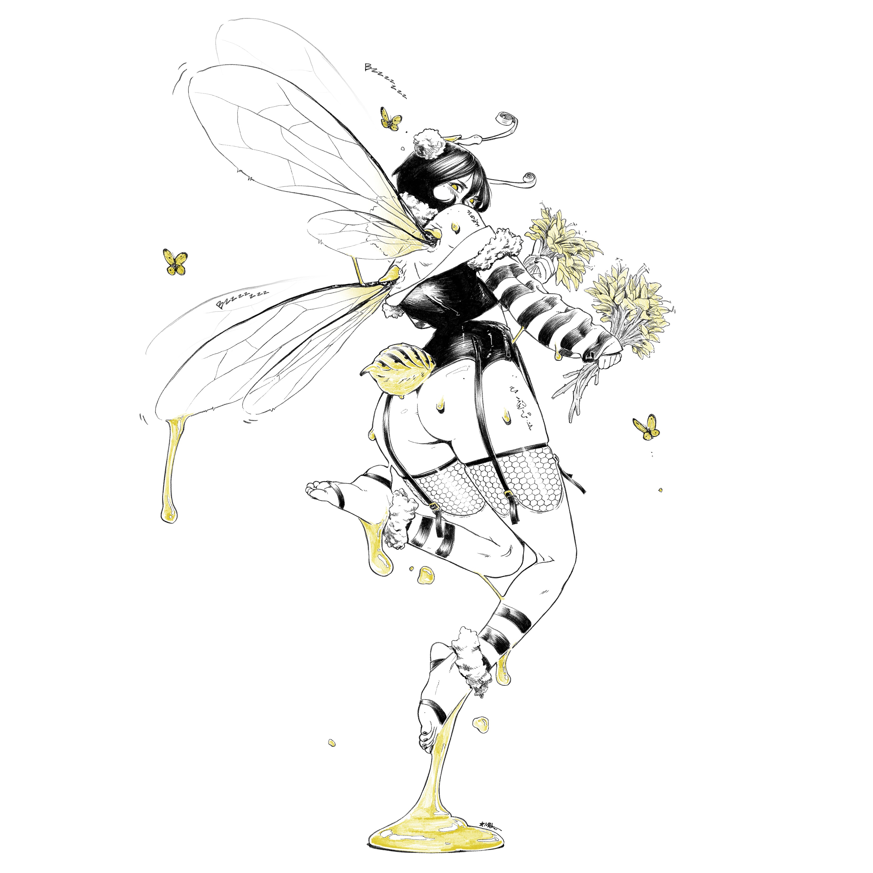 WORKER BEE PRINT