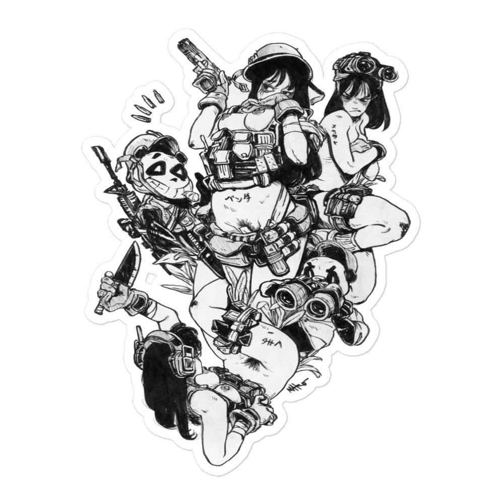 PANDA ATTACK stickers