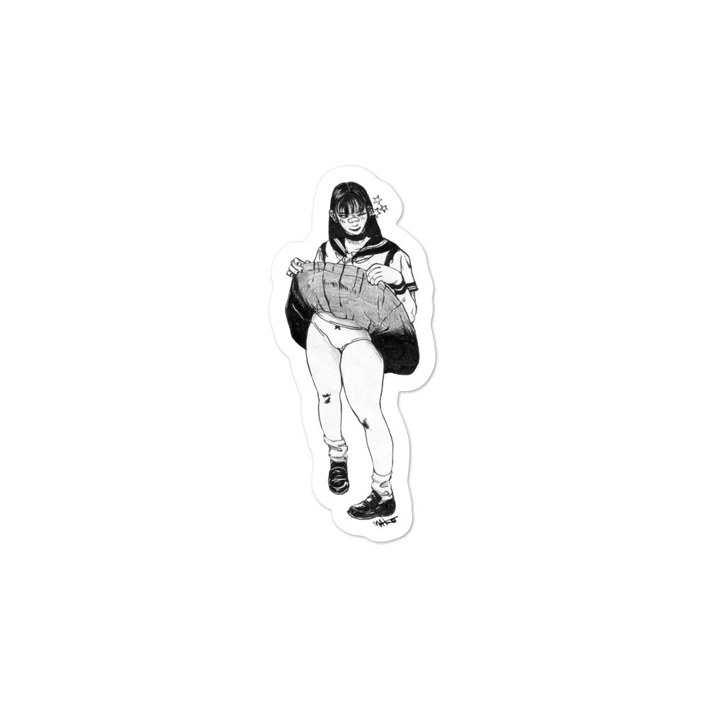 WANNA PEEK? stickers